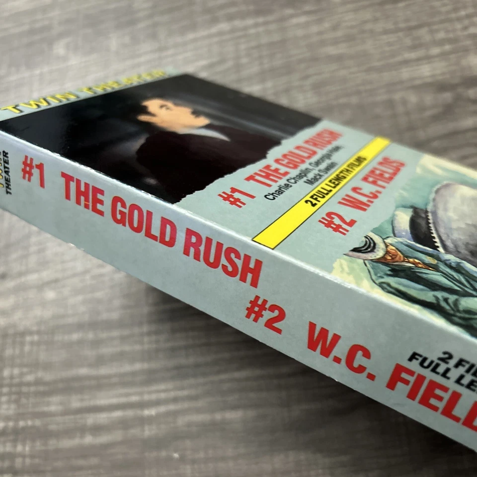 Charlie Chaplin ~ The Gold Rush & W C Fields 3 Short Films - Twin Theater  VHS - Image 3 of 4