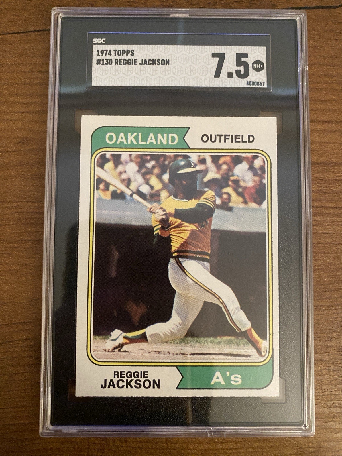 1974 Topps #130 Reggie Jackson SGC 7.5 NM+
