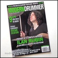 MODERN DRUMMER - Oct 2015 - ILAN RUBIN - NIN  + Joe Vitale & Oscar Seaton