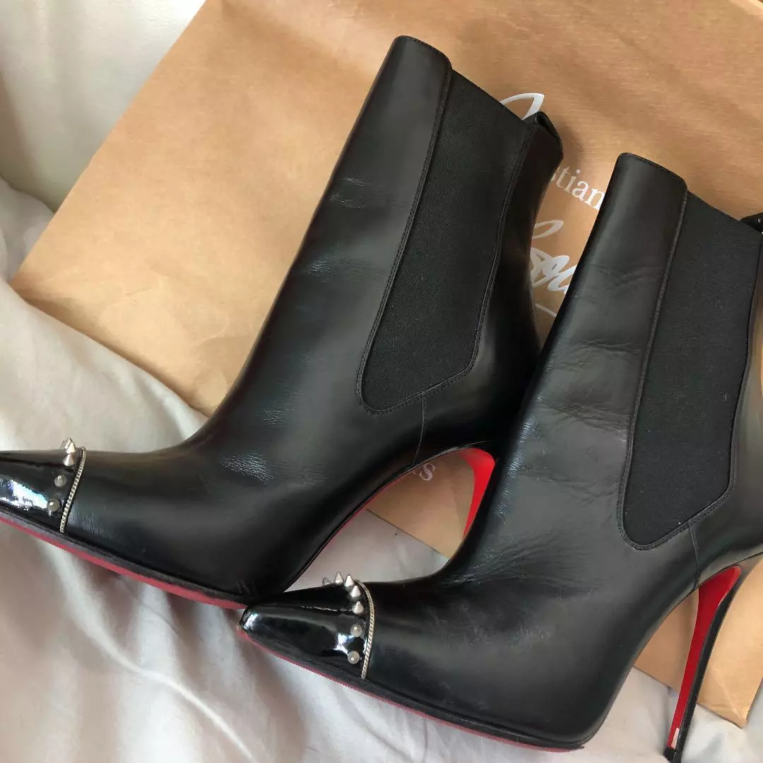 Christian Louboutin 37.5 about 24.5cm Authentic Women Used from Japan