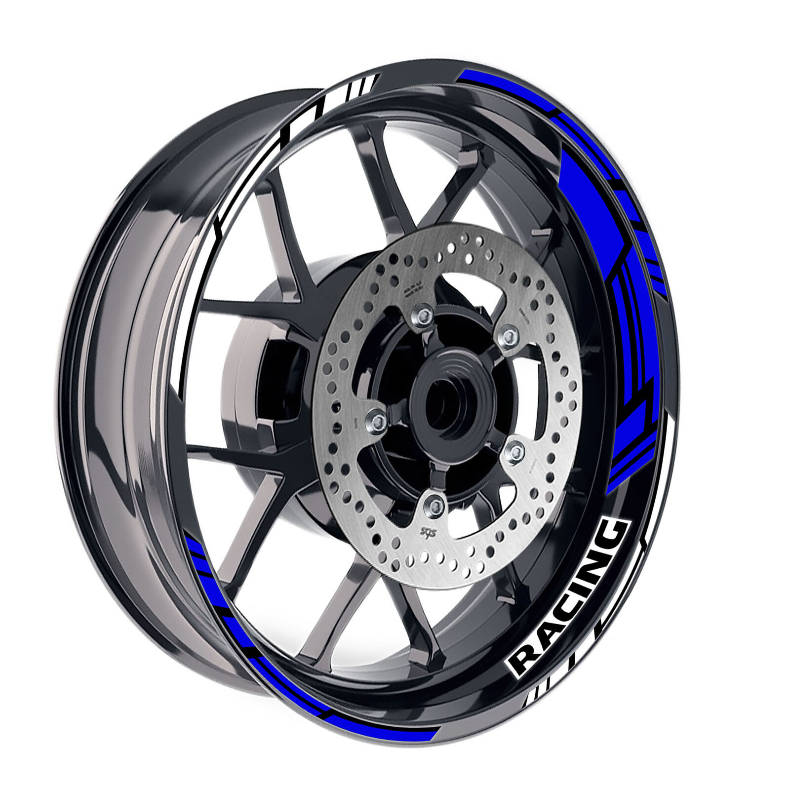 Blue Vinyls Rim Sticker 17