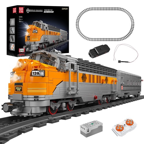 Mould King 12018 Diesel Locomotive Train Railway Remote Control Building Block - Picture 1 of 14