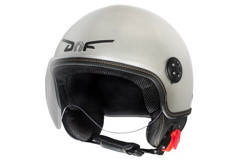 Casco Moto Demi Jet Duraleu EASY 1.5 Omologato con Visiera Antigraffio - Foto 2 di 9