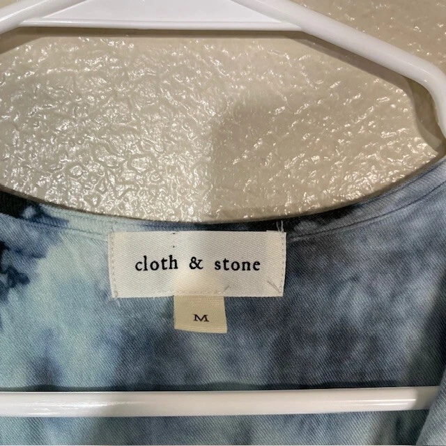 Cloth and Stone Romper Womens Medium Tie Dye Long Sleeve Shorts 2" Inseam - Image 3 of 4