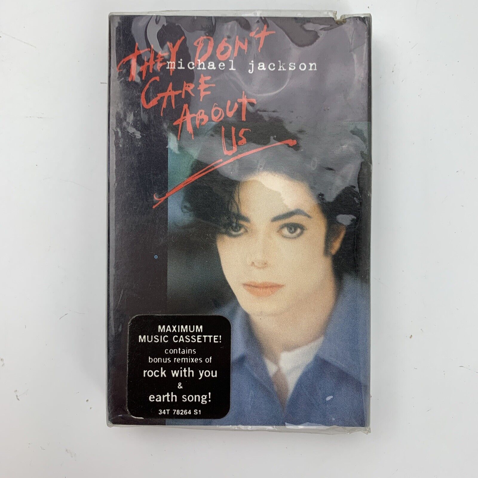 Michael Jackson They Don't Care About Us (Cassette) Single Sealed w/ Cutout