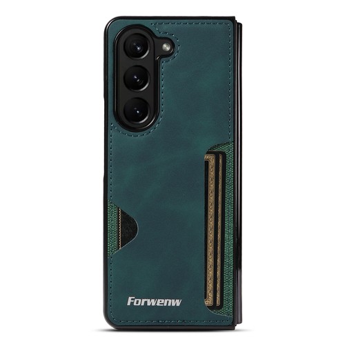 Hot For Samsung Galaxy Z Fold 6 5 4 3 Green PU Leather Card Slots Wallet Case - Picture 5 of 44