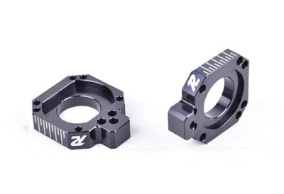 RIDE ENGINEERING KTM 12.5-20 BILLET AXLE BLOCKS BLACK
