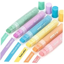 Jumbo Paint Marker Pens, Water Based Acrylic, 15mm Wide Felt 6 Macaron Colors