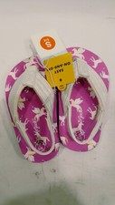 Cat Jack Toddler Girl's Size 5/6 Shawn Unicorn Slip-on Flip Flops