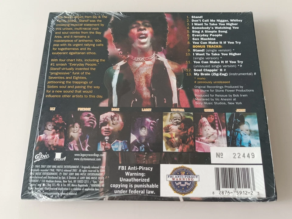 Stand! [Digipak] by Sly & the Family Stone (CD, Apr-2007, Legacy) - Image 2 of 2