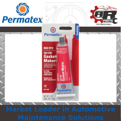 Permatex High-Temp Rot RTV Silikondichtmittel 85g 81160