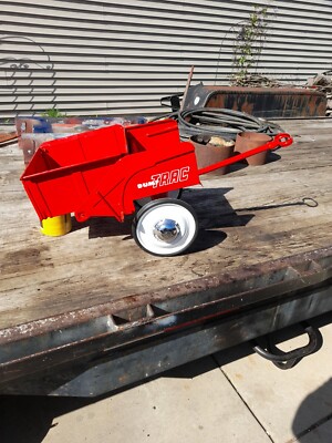 VINTAGE MURRAY PEDAL CAR,PEDAL TRACTOR RED DUMP