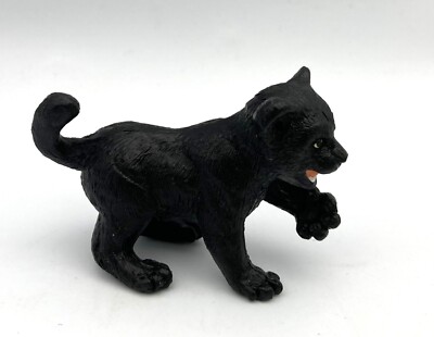 Safari Ltd 1996 BLACK PANTHER Leopard Adult Animal Figure