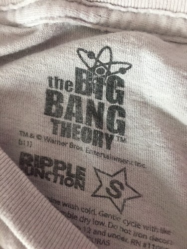 The Big Bang Theory Show Womens Bazinga Shirt Size Small F26 - Picture 6 of 6