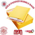 PADDED BUBBLE ENVELOPES BAGS POSTAL WRAP - ALL SIZES - VARIOUS QUANTITIES GOLD