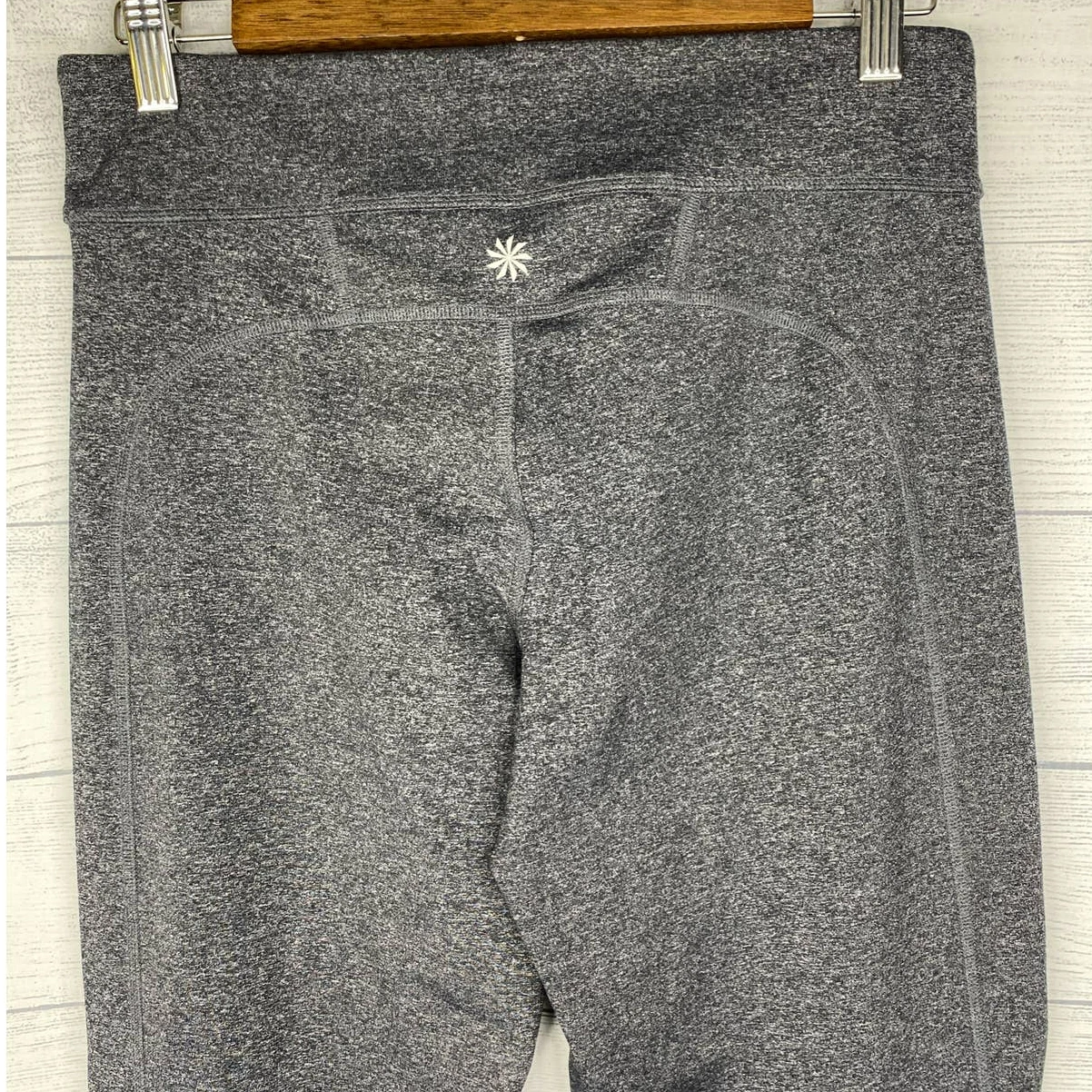 athleta heather chaturanga boot cut yoga leggings