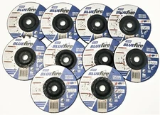 10 NORTON BLUEFIRE 7" INCH X 1/4" GRINDING WHEELS DISC TYPE 27 USA MADE #43231