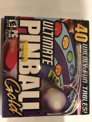 Ultimate Pinball Gold PC CD play 40 radical ramps ricocheting balls tables game!