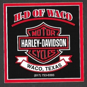 Sticker Harley Davidson Waco Texas H-D