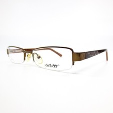 Seventeen SV5319 BRN Brown Rectangular Half Rim Eyeglasses Frames 48-17-135