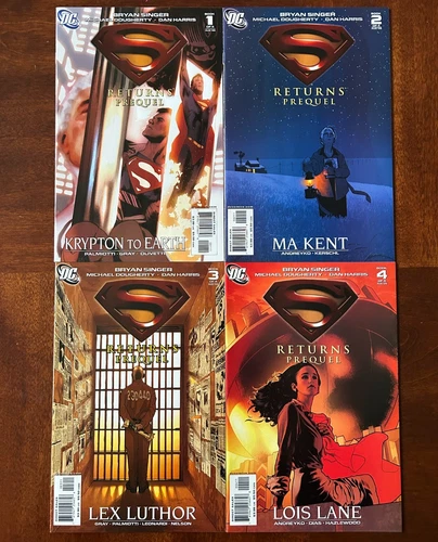 Superman Returns Prequel 1 2 3 4 NM 2006! Complete Run of Adam Hughes covers!