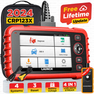 LAUNCH CRP123X Car OBD2 Scanner Code Reader Check Engine ABS SRS Diagnostic Tool