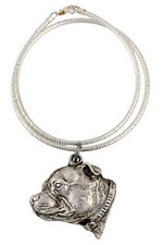 Staffordshire Bull Terrier, Staffy III - Dog necklace, unique jewellery for the