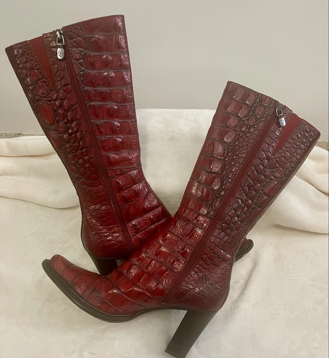 Donald pliner red best sale boots