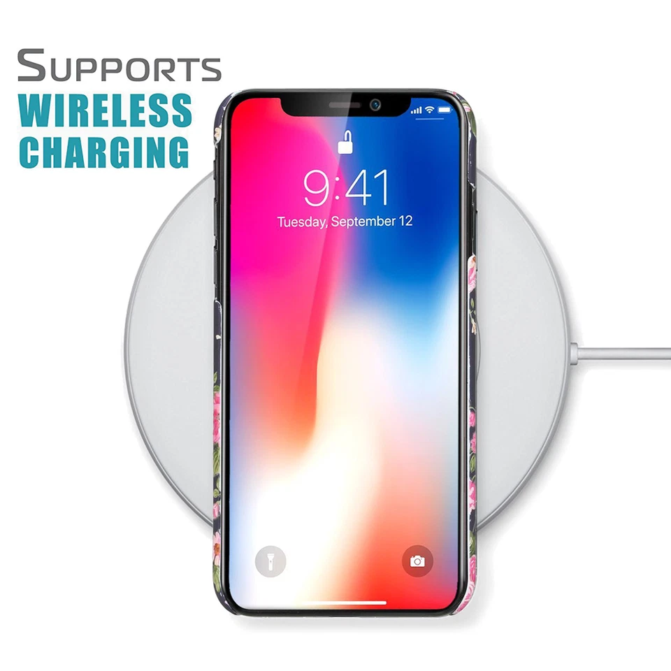 For Apple iPhone XR XS MAX X 12/11 Pro Max 7 8 Flower Ultra Slim Hard Case Cover - Image 4 of 4