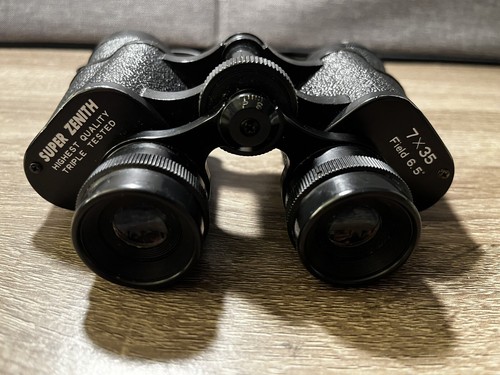 BINOCOLO VINTAGE SUPER ZENITH ALTA QUALITÀ 7x35 CAMPO 6,5° Made In Japan - Foto 9 di 13
