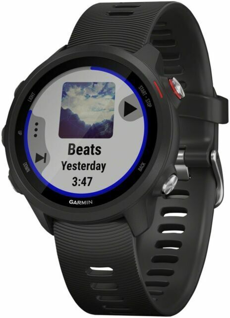 Garmin Forerunner 245 Music GPS Smart Watch - Black - (0100212030