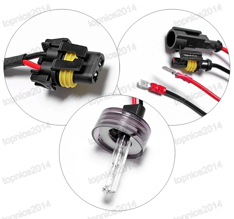 2Pcs H9 35W 6000k HID Xenon Bulbs Replacement Headlight Conversion 12V - Image 4 of 4