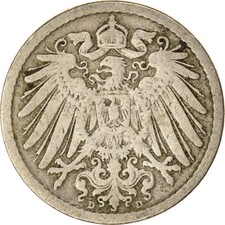 #959908 M&uuml;nze, GERMANY - EMPIRE, Wilhelm II, 5 Pfennig, 1894, Munich, S+