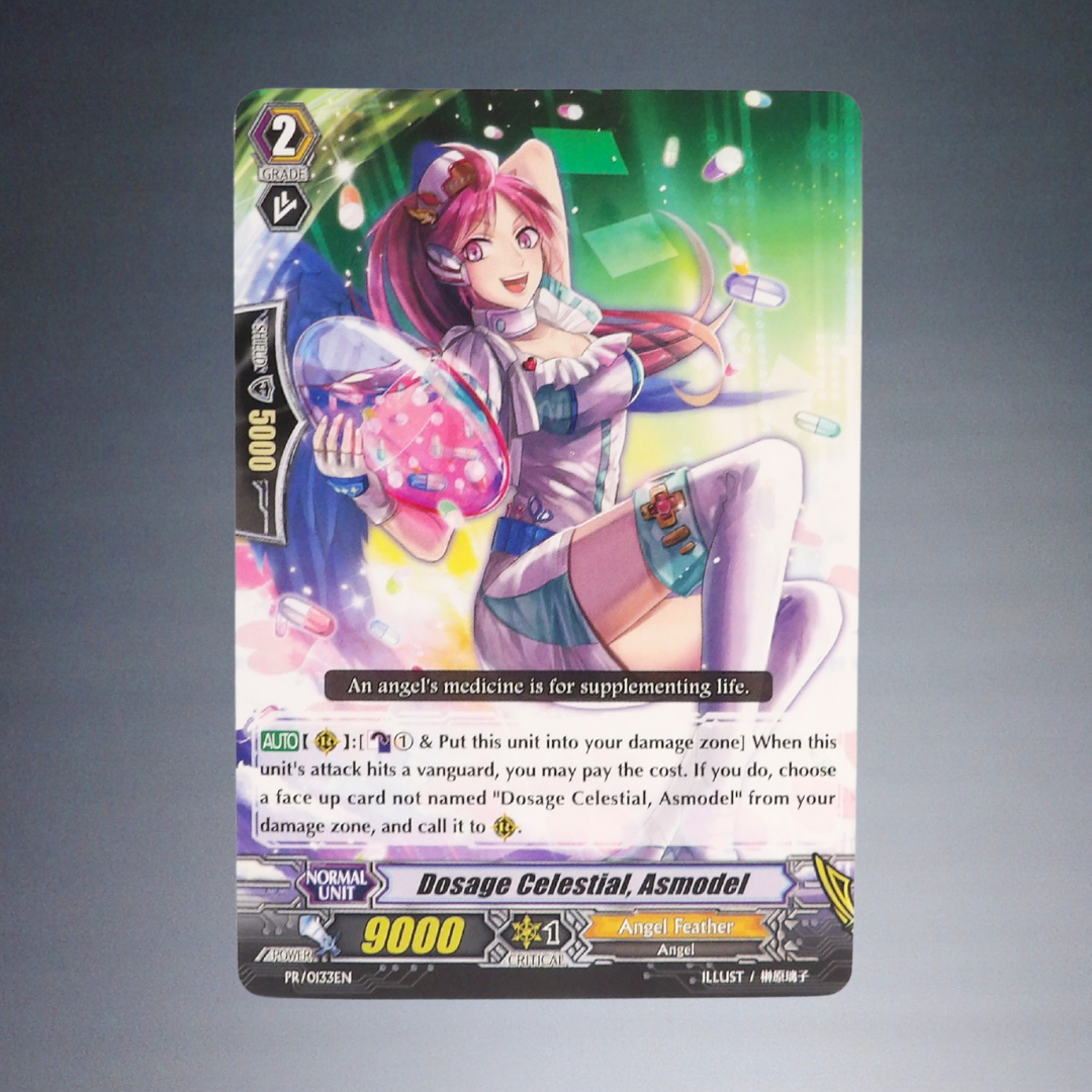 2011 CARDFIGHT!! VANGUARD DOSAGE CELESTIAL, ASMODEL PR-0133EN PROMO TRADING CARD