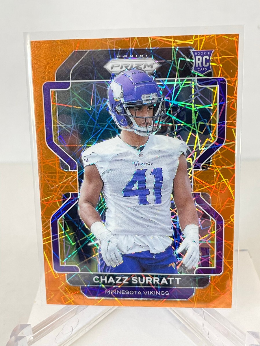 Chazz Surratt 2021 Panini Prizm Rookie RC #419 Orange Lazer