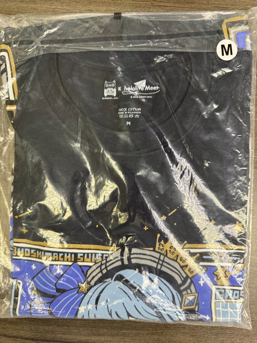 Hololive Hoshimachi Suisei Parka black T-Shirt Brand New