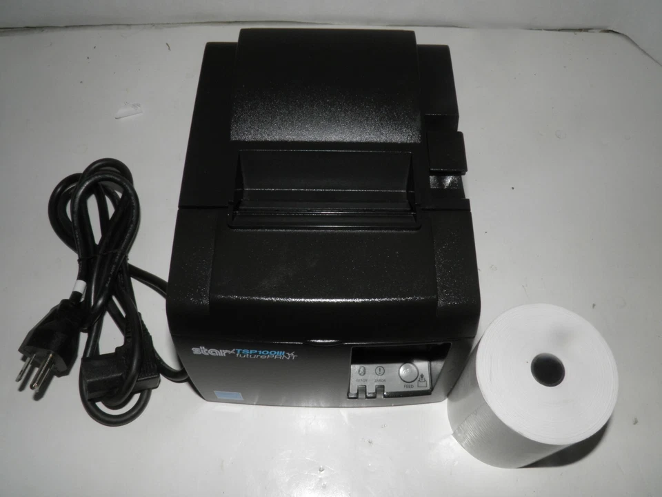 Star TSP100 Thermal POS Receipt Printer TSP143IIIBI w Bluetooth & Power Cord NEW - Image 4 of 4