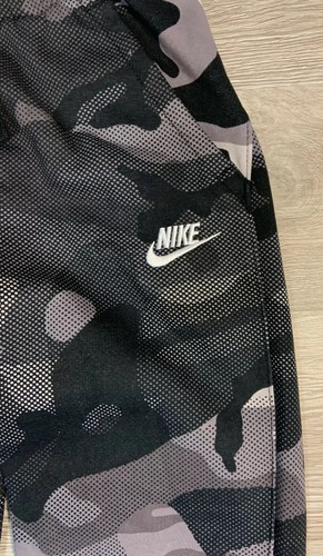Nike Little Boys Camo Print Fleece Jogger Pants Black & Gray NWT Size 4 - Picture 4 of 7