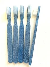 5-PACK Sparkle FUN Vintage NEW Designer Toothbrush By Alan Stuart New York