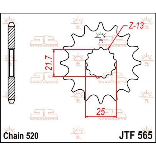 Pignon De Transmission Acier JT Pignons 16 Dents Matelassé JTF1595.16RB - Foto 7