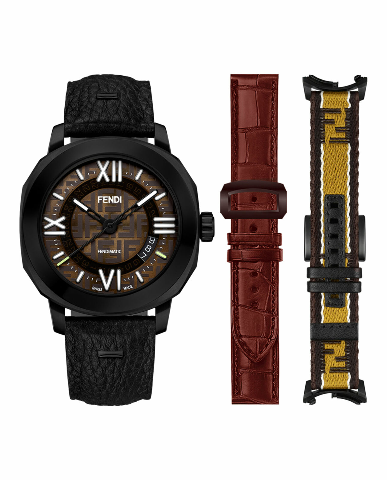 Fendi Mens Brown 42 mm Selleria Watch  F822012011