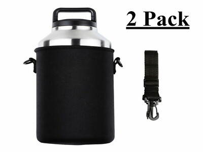 2PCS Sleeve Carry Bag for 36oz 64oz Yeti Ramblers Bottle Cup Black with Handle | eBay 2PCS Sleeve Carry Bag for 36oz 64oz Yeti Ramblers Bottle Cup Black with Handle | eBay