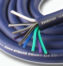 Custom Braided Sleeving 9-wire Marine Grade Car Home Audio   Speaker Wire cable