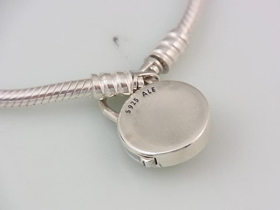 Pandora 597092CZ Moments Schlangen Gliederarmband Vorhängeschloss Silber 925 - Bild 4 von 4