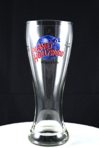 Planet Hollywood Niagara Falls Souvenir 8.5" Tall Pilsner Beer Drinking Glass