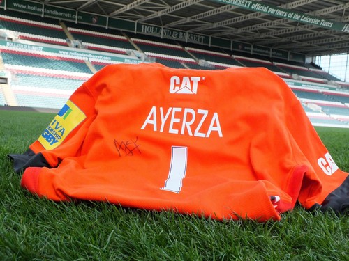 Signed Marcos Ayerza Leicester Tigers Alternate Shirt 2014/15