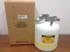 JUSTRITE - Part #12747 - Non-Metallic, Safety Disposal Can - 5 Gallons - NEW