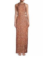 NWT Evening Gown, Bronze, Sequin - FREE SHIPPING