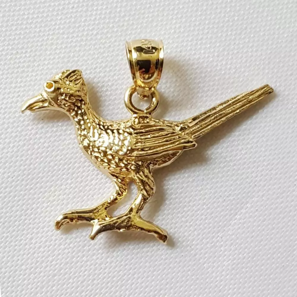 Gold roadrunner best sale pendant