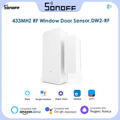 SONOFF DW2-RF 433MHZ RF Wireless Sensor Door Window Sensor Detector EWeLink App
